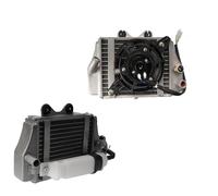 Turbo Intercooler Kit Fit for Lifan Motorcycle Water Tank Cooler Engine Radiator Assembly 150cc 200cc 250cc Motorcycle(AandB)