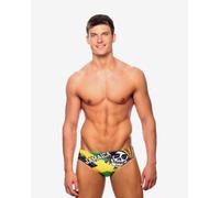 Turbo Jamaica Skull Vintage Water Polo Trunks - XL
