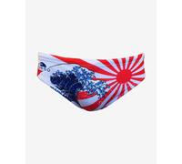 Turbo Japan Kanji Waterpolo Trunks White Blue Red - M