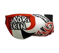 Turbo Maori Skin Tattoo Swimming Brief White M Men