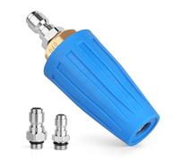 Turbo Nozzle Pressure Washer, 4000PSI Max. 5000PSI 4.0GPM Rotating Turbo Nozzle with 1/4'' 3/8'' Quick Connect Power Washer Turbo Nozzle for Garden Car Concrete Brick Vinyl Surface Outdoor Use