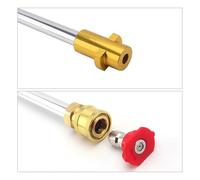 Turbo Nozzle, Pressure Washer Spray Lance Car Extension Nozzle with 1/4" Quick Connector for Gun Wand,Parts(M22 Male)