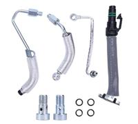 Turbo Oil Feed Return Pipe Kit with Bolts 55567067 for Buick Encore 1.4L L4 2013-2019 for C-hevy Cruze Sonic Trax 2013-2019 Turbocharger Coolant Return Line Turbo Oil Return Hose Kit