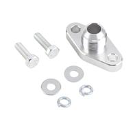 Turbo Oil Return Flange Kit High Performance Aluminum Alloy Drain Flange with 8AN Fitting for Garrett GT15 GT17 IHI RHF4 TD04 TD05 TD06 Turbochargers