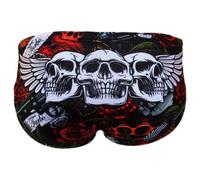 Turbo Old Tatoo Swimming Brief Red 3XL Men