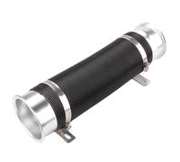 Turbo Pipe Replacement Part 76 MM Car Cold Air Turbo Intake Inlet Pipe Adjustable Flexible Duct Tube Hose Automobile Engine Intake Pipe Air Cleaner Intake-Inlet Duct Hose(Silver)