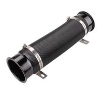 Turbo Pipe Replacement Part 76 MM Car Cold Air Turbo Intake Inlet Pipe Adjustable Flexible Duct Tube Hose Automobile Engine Intake Pipe Air Cleaner Intake-Inlet Duct Hose(Black)
