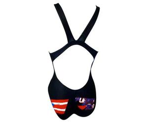 Turbo Puerto Rico Swimsuit Black 5-6 Years Girl