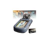 Turbo Race Interactive Game Set, Musical Steering Toys with 200 Challenges, Musical Racing Adventure Car Steering Wheel Interactive Games, Simulation Driving Steering Wheel (Gray)