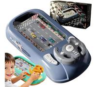 Turbo Race Interactive Game Set with 200 Challenges, Musical Racing Adventure Car Steering Wheel, Driving Simulator for Boys and Girls Birthday Gifts