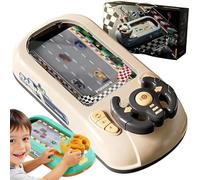 Turbo Race Interactive Game Set with 200 Challenges, Musical Racing Adventure Car Steering Wheel, Driving Simulator for Boys and Girls Birthday Gifts