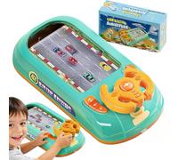 Turbo Race Interactive Game Set with 200 Challenges, Musical Racing Adventure Car Steering Wheel, Driving Simulator for Boys and Girls Birthday Gifts