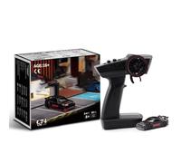 Turbo Racing 1:76 Scale Mini RC Drift Car, 2.4G 4CH RWD Electric RC Racing Car with LED Lights & 2 Replaceable Body Shell, Desktop Drift Racing Car for Hobbyist - RTR