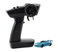 Turbo Racing 1:76 Scale RC Drift Car, 2.4G 3CH RWD Electric Drift Racing Car with Dual Headlights & 2 Replaceable Body Shell for Hobbyist - RTR