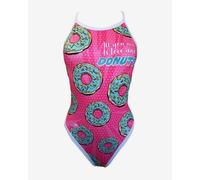 Turbo Revolution Comic Donut Swimsuit Pink Light Blue Women - S