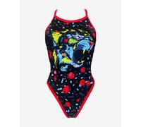 Turbo Roar Swimsuit Black Orange Women - M