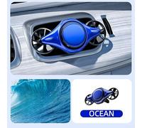 Turbo Rotation Car Air Vent Fragrance Gel by Spacecraft for Enhanced Vehicle Atmosphere (Bule)
