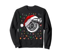 Turbo Santa Hat Car Enthusiast Racing Drifting Christmas Sweatshirt