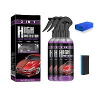 Turbo Shine Nexa, 2025 Upgrade 3-in-1 Car Coating Spray with Hydrophobic Shield - High Protection Coating for Cars, Nexa Turbo Shine Auto Paint Protectant (3pcs)