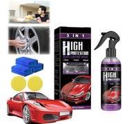 Turbo Shine Nexa, 3 In 1 Car Coating Spray, 3 In 1 High Protection Quick Car Coating Spray, Fast Turbos Spray Paint For Cars, Metald And Tools (100ML-1PC)