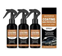 Turbo Shine Nexa, 3 in 1 High Protection Quick Car Coating Spray, Car Scratch Quick Repair Nano Spray, Car Coating Fast Wax Polishing Spray for Scratches (3PC)