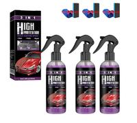 Turbo Shine Nexa 3 in 1 High Protection Spray for Cars - Scratch & Swirl Remover, Nano Shine Coating, Waterless Polish for Most Car Paint Types (3PCS)