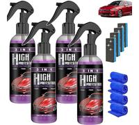Turbo Shine Nexa, Nexa Turbo Shine 3 In 1 High Protection Quick Coating, Car Rust Removal Waterless Cleaning, For Metal, Tools, Cars (4 pcs)
