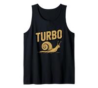 Turbo Snail Funny Turbo Slow Runner Joke Tank Top