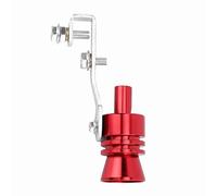 Turbo Sound Exhaust Muffler, Red Aluminum Alloy Pipe Whistle Car Roar Maker Sound Enhancer Deep Turbo Noise Muffler Attachment