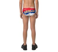 Turbo Srbja Waterpolo Swimming Brief Red,White,Blue 9-10 Years Boy
