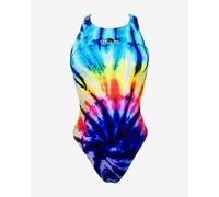 Turbo Wide Strap Swirl Swimsuit Blue L Women