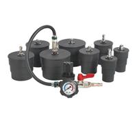Turbo System Leakage Tester - 35mm to 90mm Adaptors - Pressure Gauge - Case