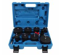 Turbo Test Kit, Turbo System Test Kit, 9 Pcs Turbo System Leakage Tester Turbocharger Air Pressure Boost Leak Test Kit with Pressure Gauge Tester