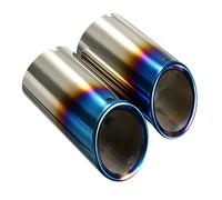 Turbo Tip 2pcs Car Exhaust Systems Nozzle Muffler Pipe Tip Tailpipe Car Accessories For BMW E90 E92 325 2006 2007 2008 2009 2010(A)