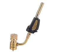 Turbo Torch Tip with Self Ignition Trigger Adjustable Swirl Flame Torch Head for Brazing Soldering, Welding, Plumbing Compatible with MAP Pro & MAPP Gas Cylinders