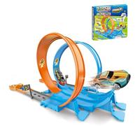 Turbo Track Adventure - Racing Car Kit Toy Set, Creative Kids Play Activity Pack, Exciting Fast Moving Vehicle Game, Colorful Indoor Outdoor Action System | Engaging Rotation Challenge F
