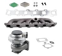 Turbo Manifold Kit GT35 GT3582R T3 a/r .63 turbine a/r .70 Anti-Surge compressor