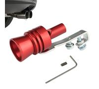Turbo Whistle - High-Pitched Exhaust Sound Amplifier, Alloy Blow Off Valve Simulator | Deep Roar Muffler Attachment, Fit Pipe Resonator for Gas Vehicles