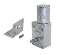 Turbo Worm Geared Motor High torque Reduction Speed Reversible DC 12V Electric Motor (6 RPM)
