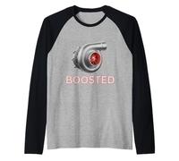 Turbocharger Boosted for Turo Car Guys Raglan Baseball Tee