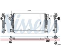Charge Air Cooler NISSENS 96258 For VW