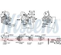 Turbocharger turbine Exhaust Turbocharger 93276 NISSENS for VOLVO XC40