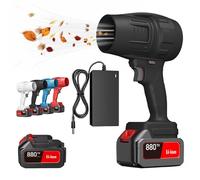 Turbodry Car Dryer, 2024 Upgrade Turbo Dryer Blower for Car, Portable Cordless Design, High Power 4000R/min, 650g High Thrust, for Outdoor Cleaning Fallen Leaves, Snow, Dust Removal (Black*1Battery)