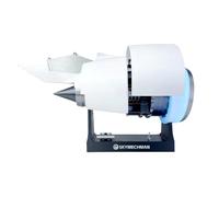 Turbofan Engine Model, 1:24 A38X 3D Printed Resin Simulation Engine with DIY Assembly Nacelle Variable Speed, Creative STEM Science Desktop Turbofan Engine for Enthusiasts Collectors