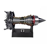 Turbofan Engine Model, Adjustable Speed TR900 Aircraft Engine Turbojet Engine Model with Light, Simulation Aero Engine Mechanical Science Education Toy Gift Decor for Adult, 28cm (Finished Version)