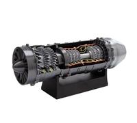 Turbofan Engine Model Kit, 1/24 Scale A38X 3D Printed Resin Turbofan Engine with Variable Speed for Physical Science Experiment Display