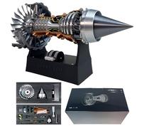 Turbofan Engine Model Kits.Jet Engines Adjustable speed. 28CM TR900 aircraft engine Replica. Mechanical Engineering Education Toy and Desktop Ornaments Gift for Hobbyists (Assembly Version)