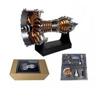 Turbofan Engine Model That Runs, TR900 Aircraft Engine Turbojet Engine Model Kit, Mechanical Science Education Toy Simulation Engine Gift Decor for Adult (Assembly Version)