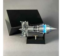 TurboFan Engine Model TR900 3D Printed Engine Kit Mini Scientific Experimental Airplane Jet Engine Can Start Aviation Enthusiast Gift Variable Speed Version(Blue light)