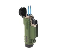 TURBOFLAME Ranger - Windproof Military Field Lighter - Perfect Mini Blow Torch For Camping and Outdoors (Olive Green)